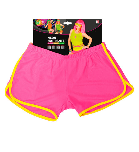 e-carnavalskleding-SYK Neon roze hotpants
