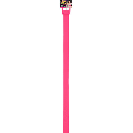 e-carnavalskleding-SYK Neon roze riem vinyl