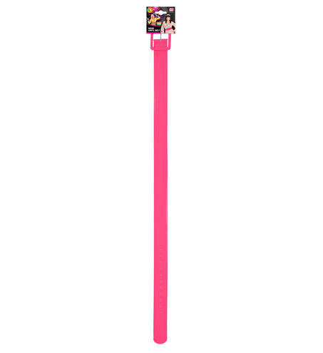 e-carnavalskleding-SYK Neon roze riem vinyl
