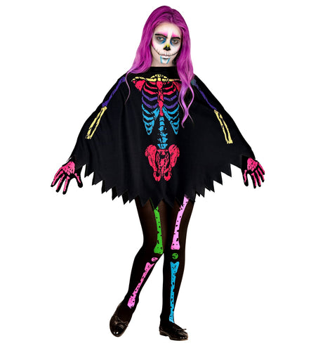 e-carnavalskleding-SYK Neon skelet panty 70 den.