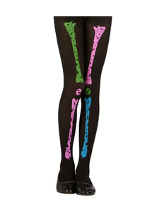 e-carnavalskleding-SYK Neon skelet panty 70 den.