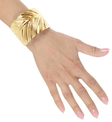 e-carnavalskleding-SYK Nep gouden blad armband