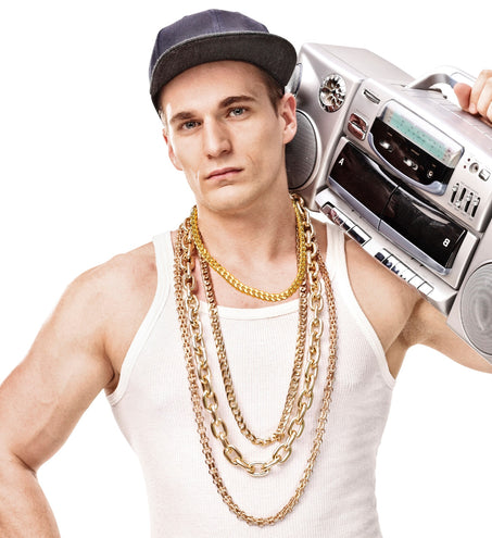 e-carnavalskleding-SYK Nep gouden ketting Hip Hop