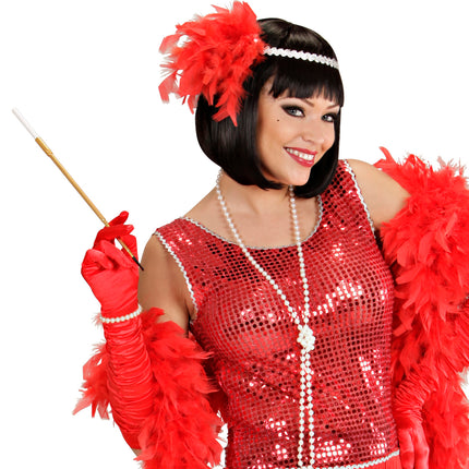 e-carnavalskleding-SYK Nep parelketting wit 160cm