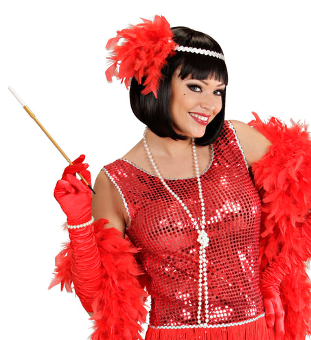 e-carnavalskleding-SYK Nep parelketting wit 160cm