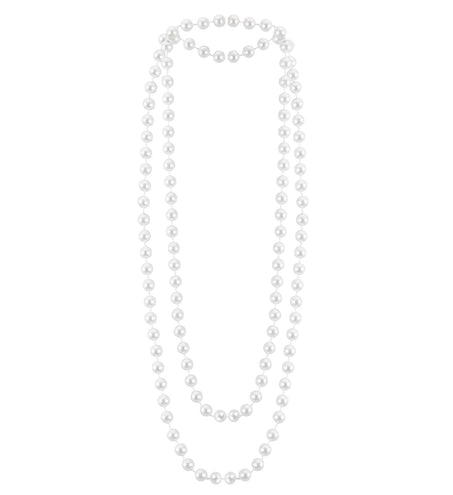 e-carnavalskleding-SYK Nep parelketting wit 160cm