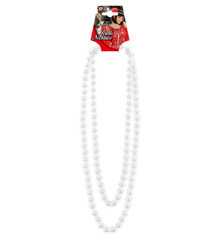 e-carnavalskleding-SYK Nep parelketting wit 160cm