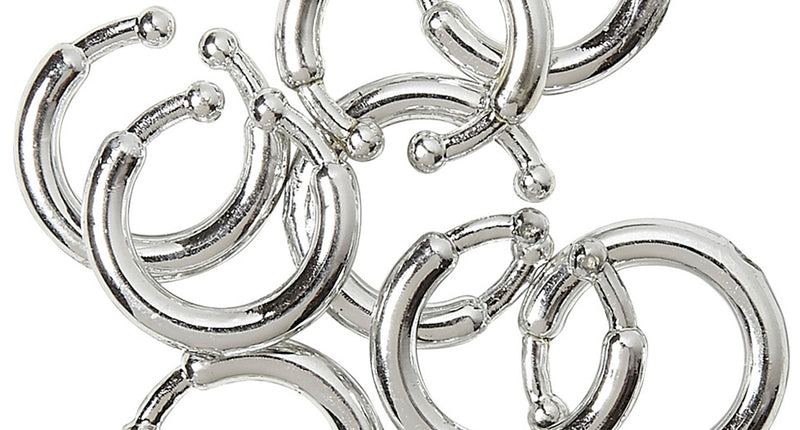 e-carnavalskleding-SYK Nep piercing clip in zilver