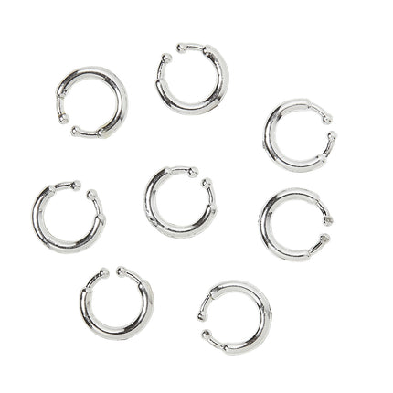 e-carnavalskleding-SYK Nep piercing clip in zilver