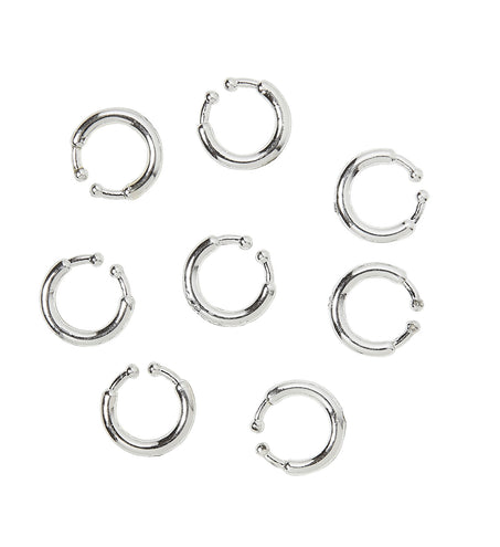 e-carnavalskleding-SYK Nep piercing clip in zilver