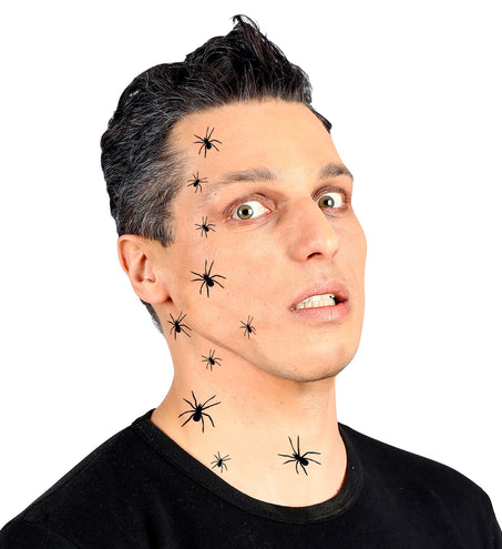 e-carnavalskleding-SYK Nep plak tattoo spinnen 32 stuks