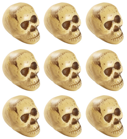 e-carnavalskleding-SYK Nep schedels halloween 8 stuks