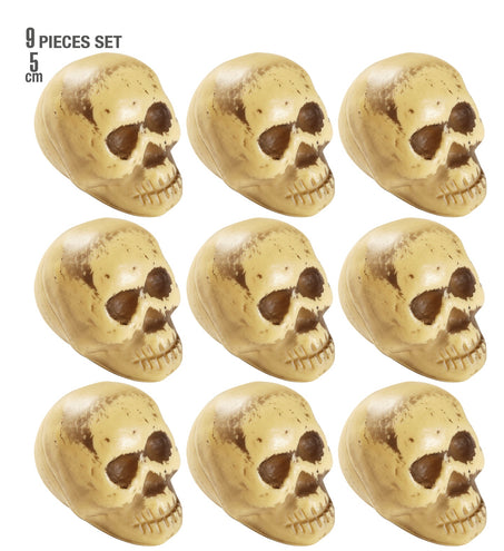 e-carnavalskleding-SYK Nep schedels halloween 8 stuks