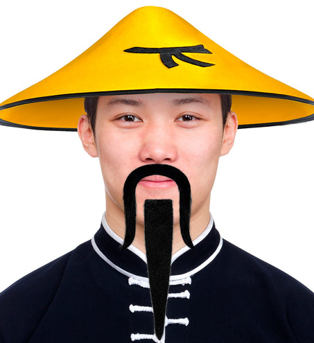 e-carnavalskleding-SYK Nep snor en sik Samurai Chinees