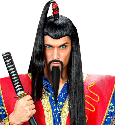 e-carnavalskleding-SYK Nep snor en sik Samurai Chinees