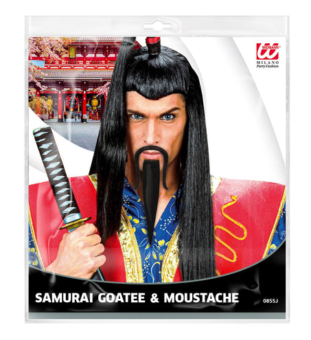 e-carnavalskleding-SYK Nep snor en sik Samurai Chinees