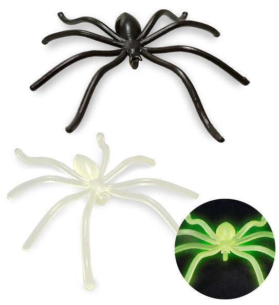 e-carnavalskleding-SYK Nep spinnen glow in the dark 6 stuks
