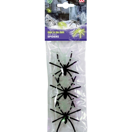 e-carnavalskleding-SYK Nep spinnen glow in the dark 6 stuks
