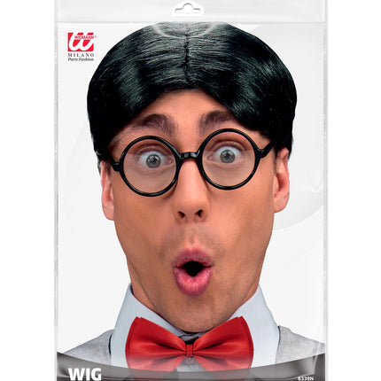 e-carnavalskleding-SYK Nerd pruik schooljongen