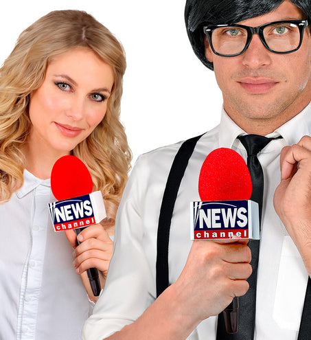 e-carnavalskleding-SYK News channel microfoon