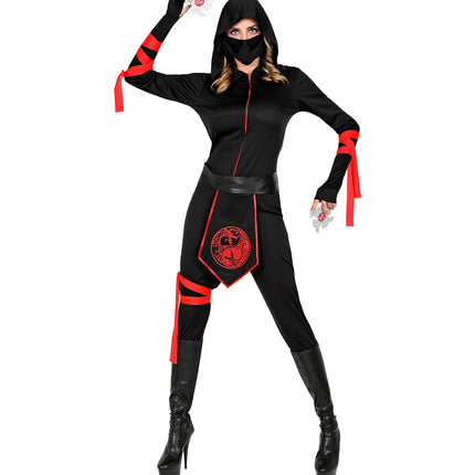 e-carnavalskleding-SYK Ninja pak dames Warrior