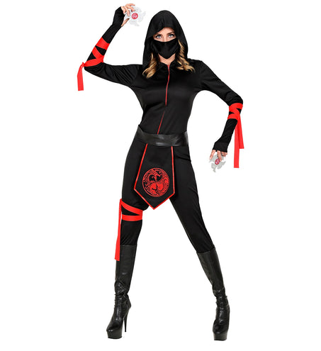 e-carnavalskleding-SYK Ninja pak dames Warrior