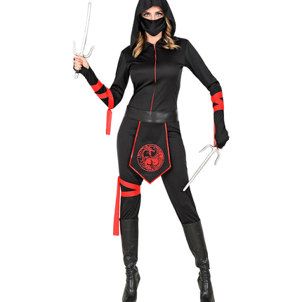 e-carnavalskleding-SYK Ninja pak dames Warrior