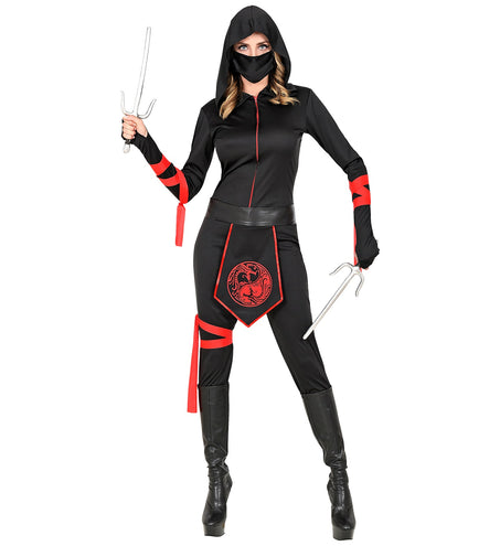 e-carnavalskleding-SYK Ninja pak dames Warrior