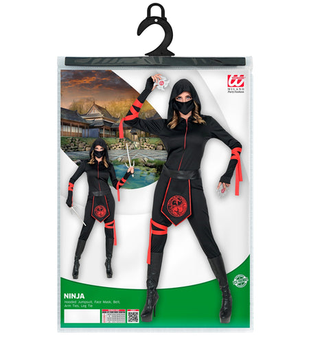 e-carnavalskleding-SYK Ninja pak dames Warrior