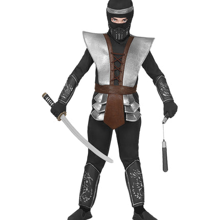 e-carnavalskleding-SYK Ninja pak meester Mark jongen