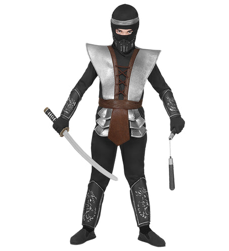 e-carnavalskleding-SYK Ninja pak meester Mark jongen