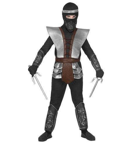 e-carnavalskleding-SYK Ninja pak meester Mark jongen