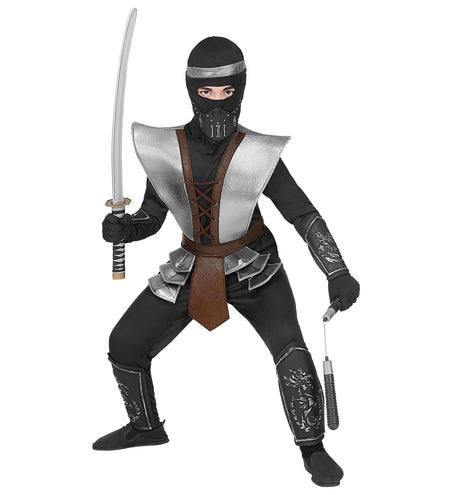 e-carnavalskleding-SYK Ninja pak meester Mark jongen