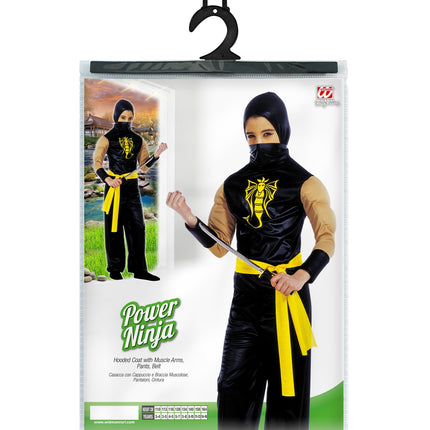 e-carnavalskleding-SYK Ninja pak Power John kind
