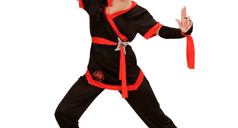 e-carnavalskleding-SYK Ninja pak Sara dames