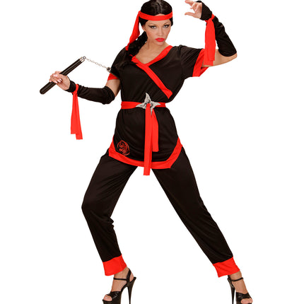 e-carnavalskleding-SYK Ninja pak Sara dames