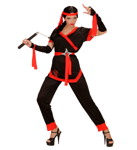 e-carnavalskleding-SYK Ninja pak Sara dames