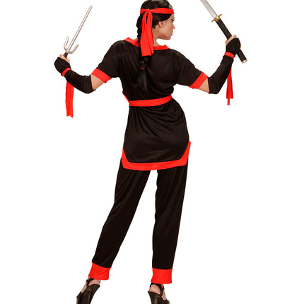 e-carnavalskleding-SYK Ninja pak Sara dames