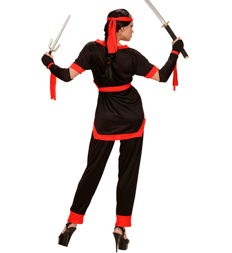 e-carnavalskleding-SYK Ninja pak Sara dames