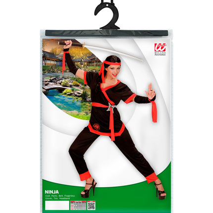 e-carnavalskleding-SYK Ninja pak Sara dames