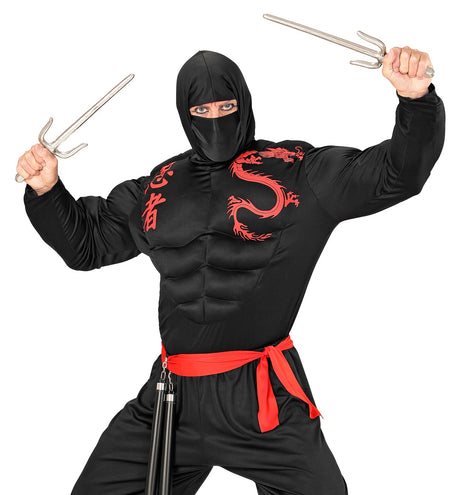 e-carnavalskleding-SYK Ninja wapens SAI