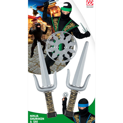 e-carnavalskleding-SYK Ninja wapenset