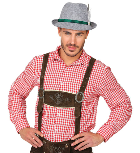 e-carnavalskleding-SYK Oktoberfest Bayern hoed met veer