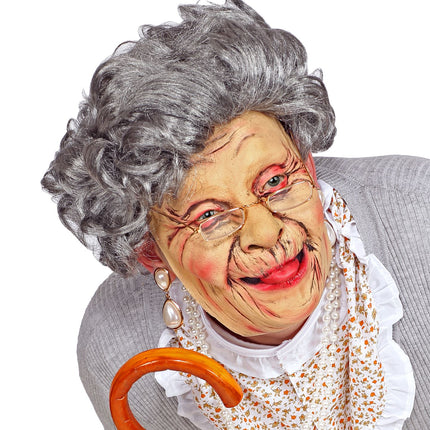 e-carnavalskleding-SYK Oma masker halfgezicht