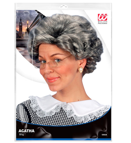 e-carnavalskleding-SYK Oma pruik Agatha