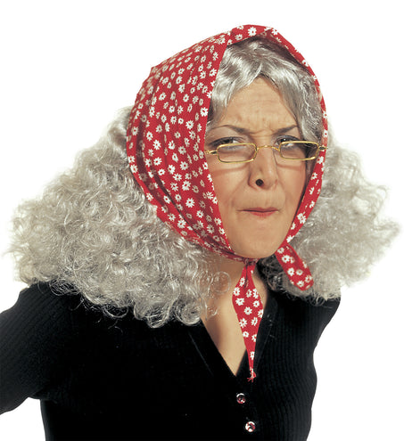 e-carnavalskleding-SYK Oma pruik met bandana