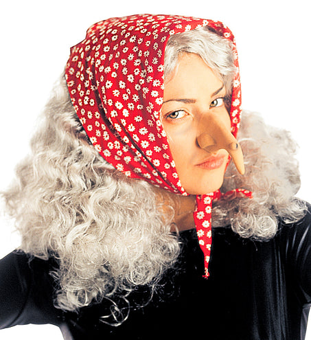 e-carnavalskleding-SYK Oma pruik met bandana