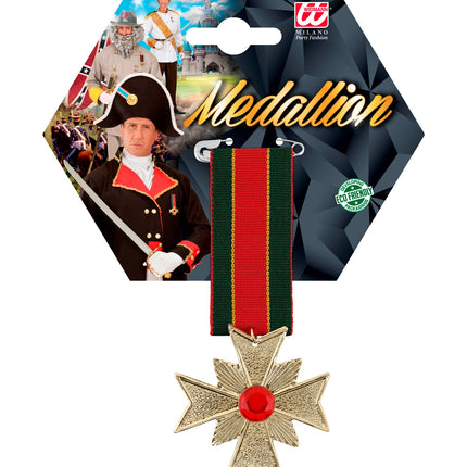 e-carnavalskleding-SYK Onderscheiding gevecht medaille leger vierkant