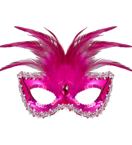 e-carnavalskleding-SYK Oogmasker Barones Metalic Rose