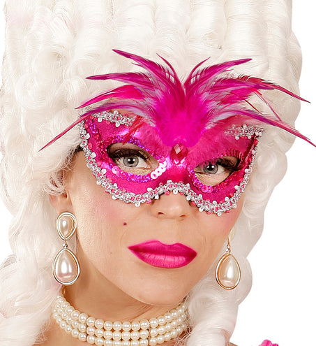 e-carnavalskleding-SYK Oogmasker Barones Metalic Rose